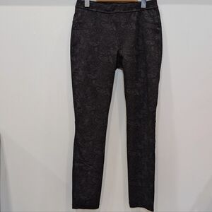 SANCTUARY | Women's Black/Grey High-Rise Skinny Paisley Leggings